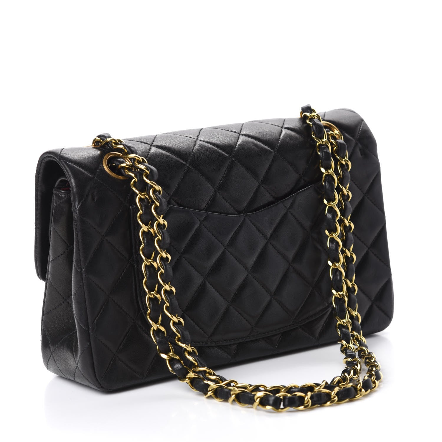 Chanel Lambskin Quilted Small Double Flap Black 3 of 13