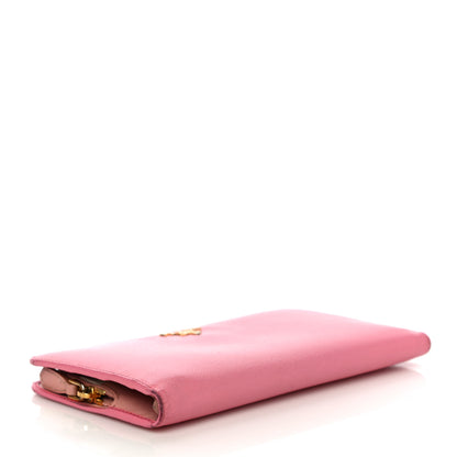 Prada Saffiano Colour Metal Wallet Petalo Peonia 4 of 22