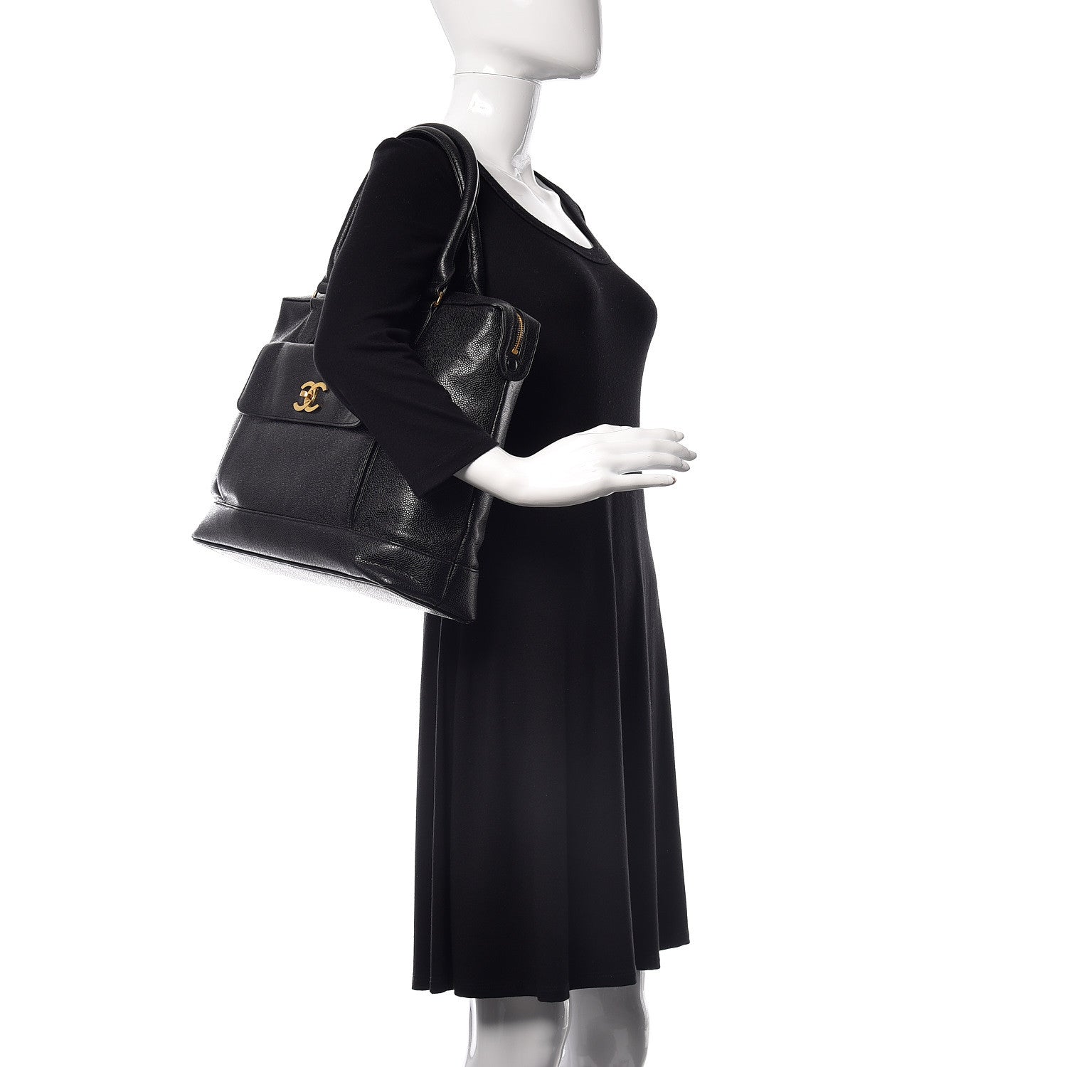 Chanel Caviar Shopper Tote Black 2 of 10