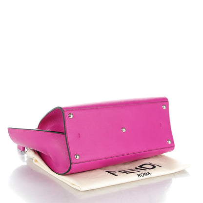 Fendi Vitello Dolce Shiny Nappa Petite 3Jours Tote Magenta Carbone 4 of 8