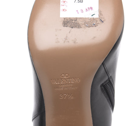 Valentino Garavani Calfskin Rockstud 100mm Ankle Boots 37.5 Black 6 of 11