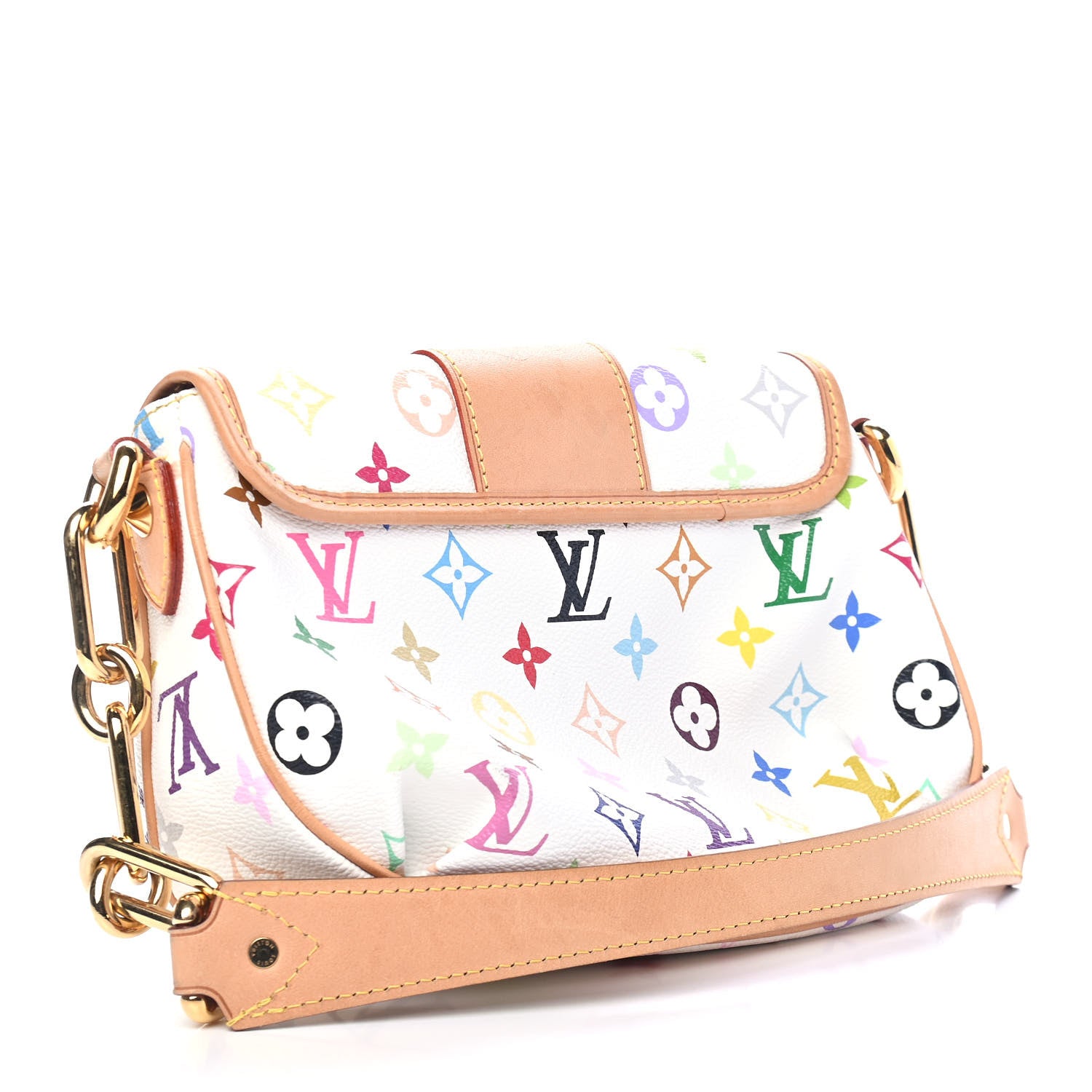 Louis Vuitton Monogram Multicolor Patti White 3 of 9