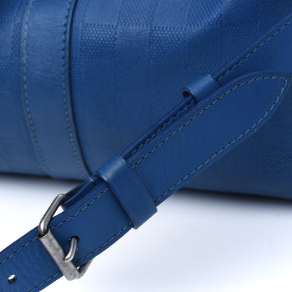 Louis Vuitton Damier Infini Keepall Bandouliere 45 Neptune 32 of 33