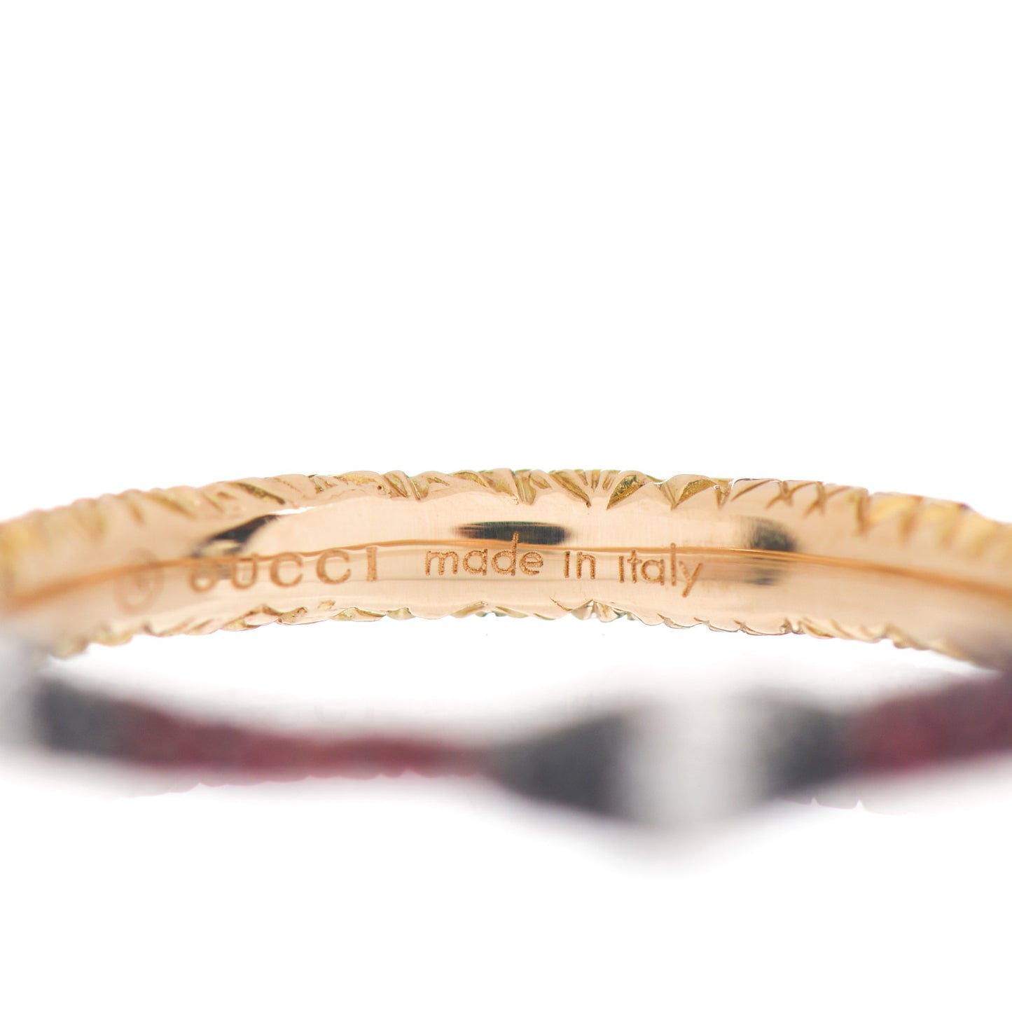 18K Yellow Gold Black Diamond Topaz Sapphire Ouroboros Snake Ring 54 6.75