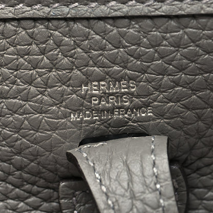 Hermes Taurillon Clemence Evelyne TPM Gris Meyer 6 of 11
