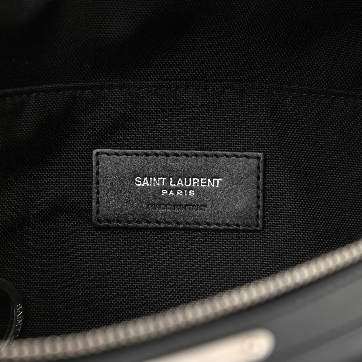 Saint Laurent Calfskin City Belt Bag Black 6 of 9