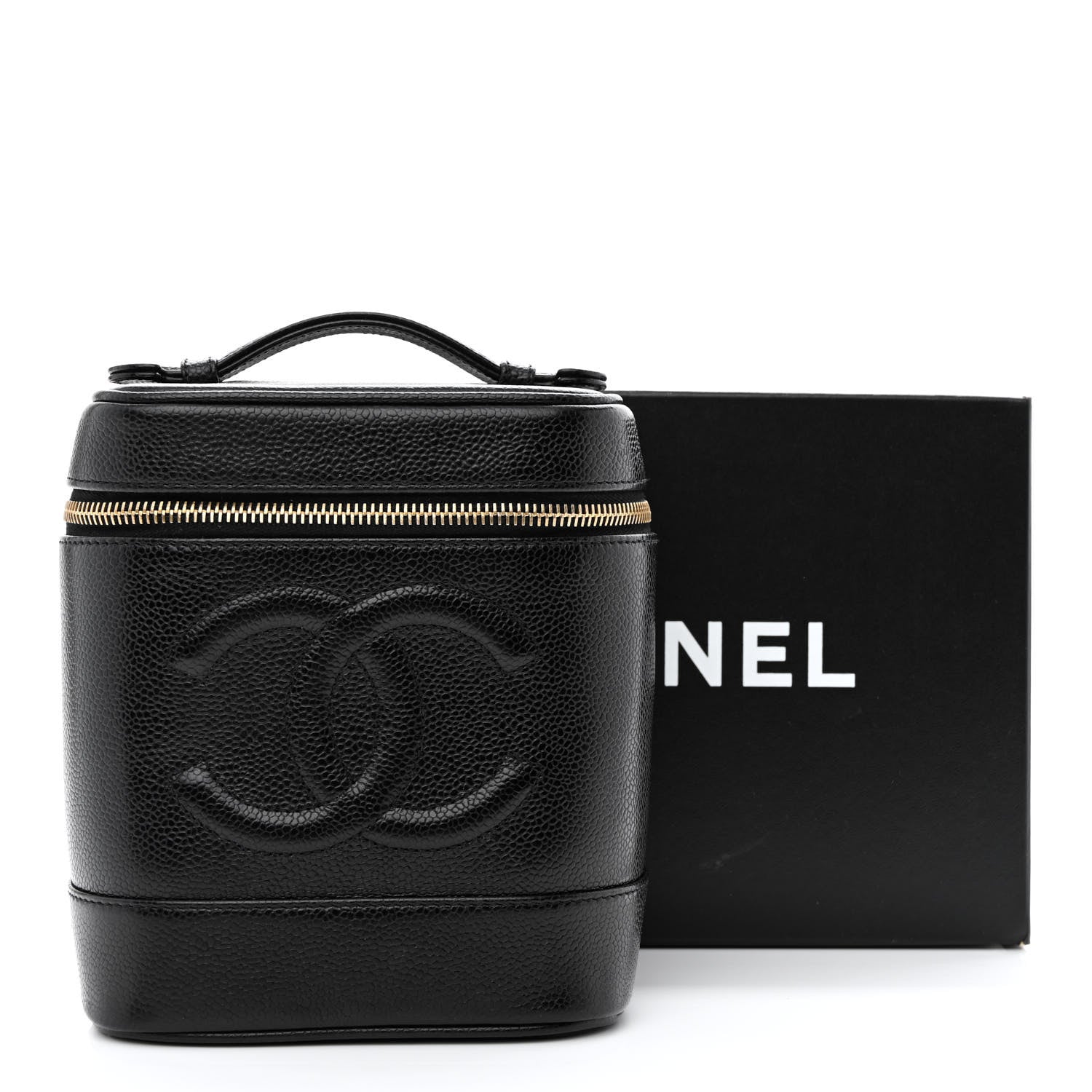 Chanel Caviar Vanity Cosmetic Case Black 11 of 11