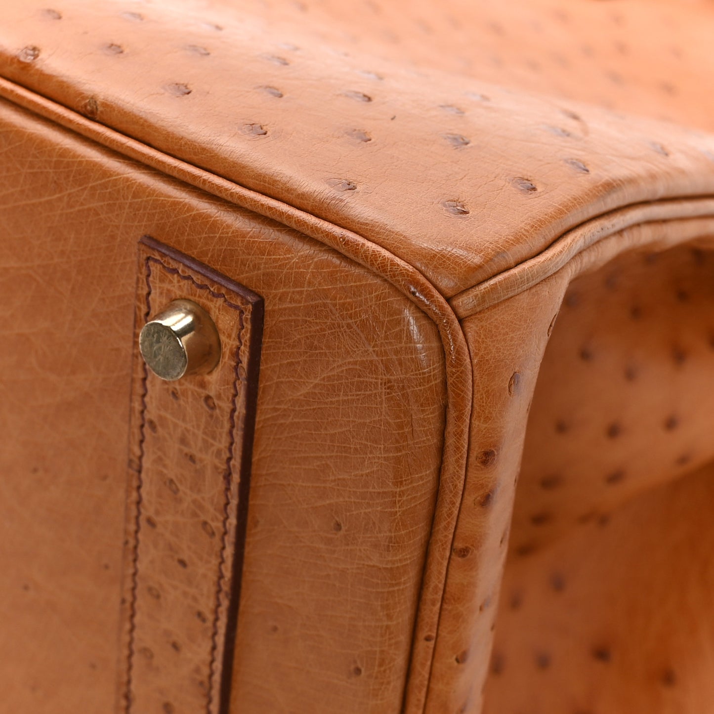 Ostrich Birkin 40 Gold