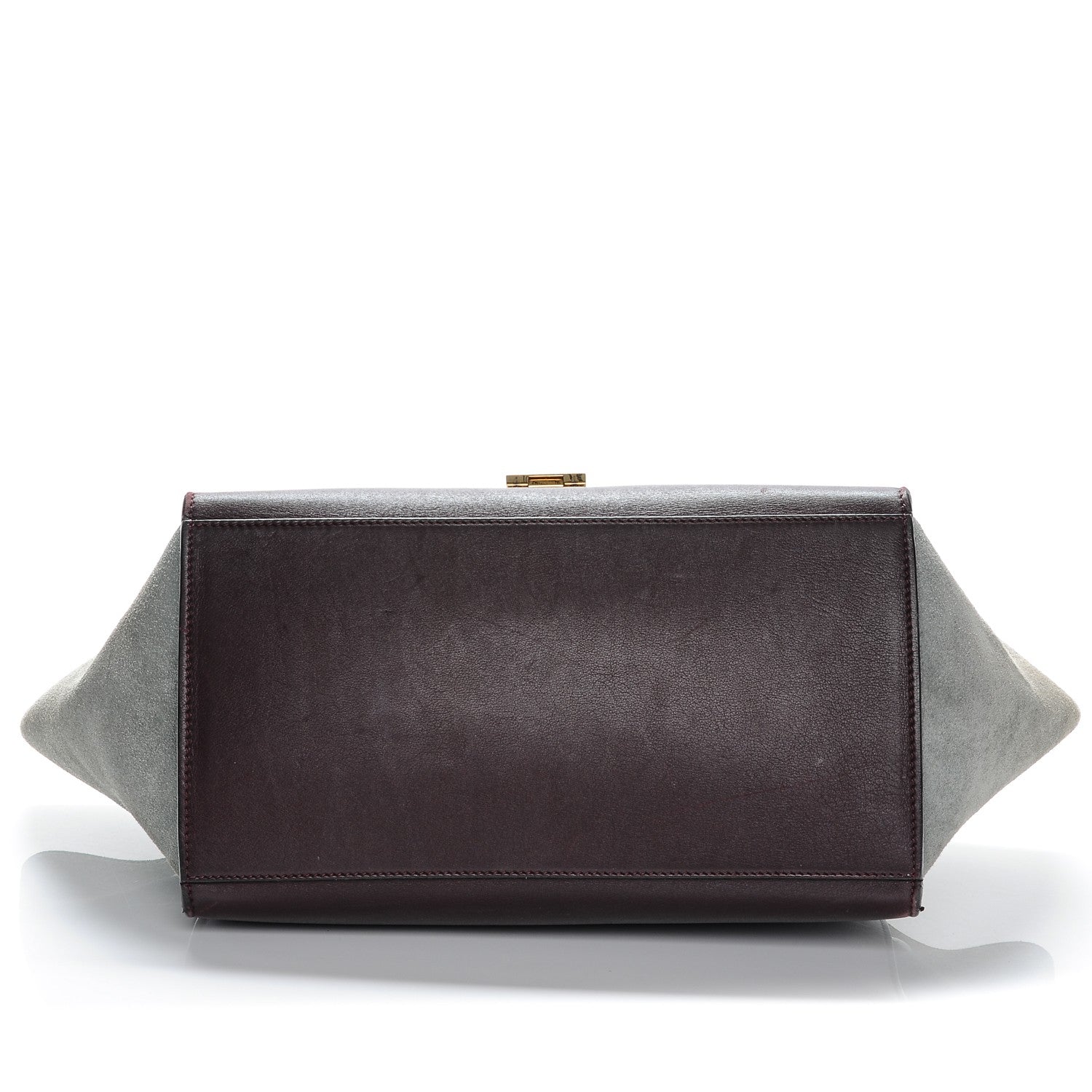 Celine Smooth Calfskin Suede Medium Tri-Color Trapeze Dark Grey 6 of 23