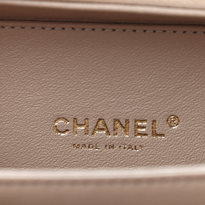 Chanel Caviar Quilted Small CC Filigree Vanity Case Beige 6 of 11