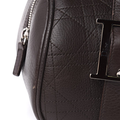 Christian Dior Calfskin Cannage Handbag Dark Brown 12 of 12