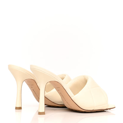 Bottega Veneta Nappa Quilted Rubber Lido Mule Sandals 38 Sea Salt 4 of 10