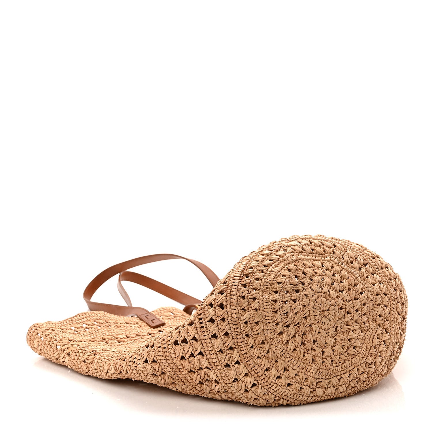 Saint Laurent Raffia Calfskin Medium Panier Tote Naturel 4 of 10