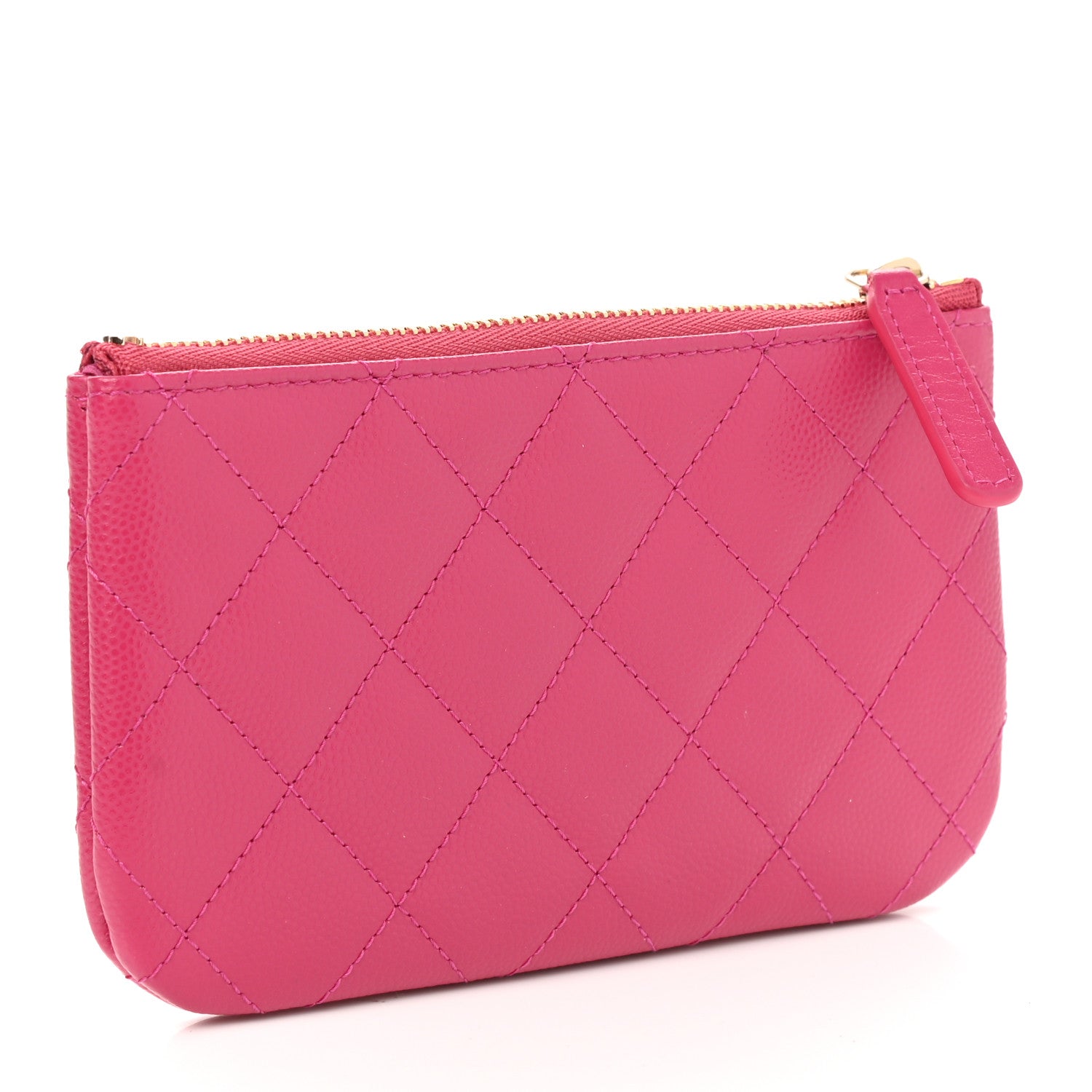 Chanel Caviar Quilted Small Cosmetic Case Pink 3 of 8