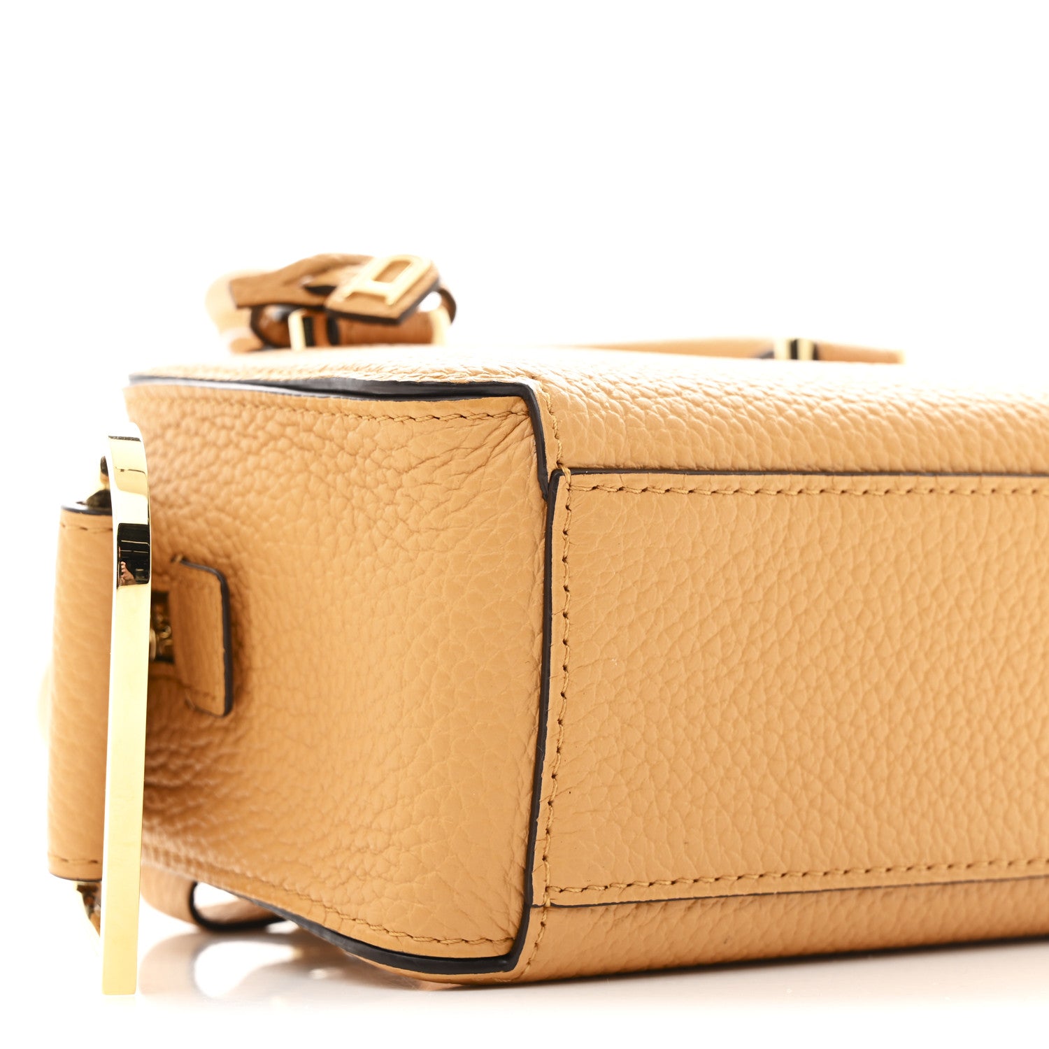 Delvaux Taurillon Soft Nano Cool Box Satchel Honey 9 of 12