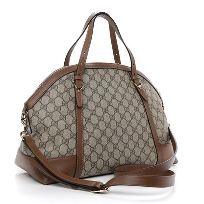 Gucci GG Supreme Monogram Medium Nice Top Handle Dome Bag Brown 3 of 11
