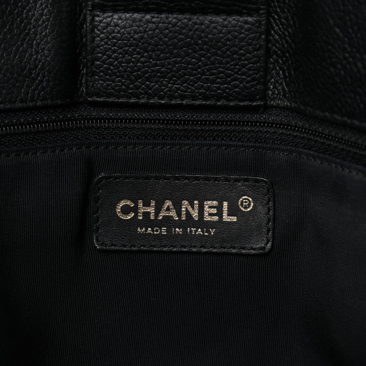 Chanel Calfskin Cerf Executive Shopper Tote Black 5 of 12