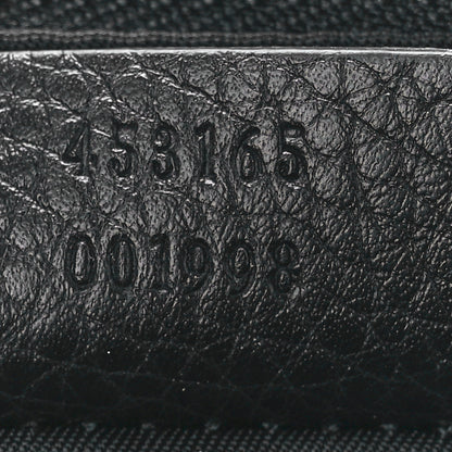 Gucci Pebbled Calfskin Animalier Tiger Zip Pouch Black 7 of 11
