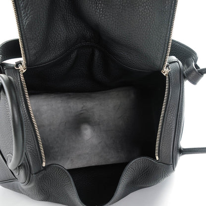 Hermes Taurillon Clemence Lindy 34 Black 5 of 11
