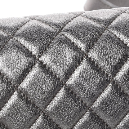 Chanel Metallic Calfskin Quilted Small Casual Rock Flap Silver 6 of 17