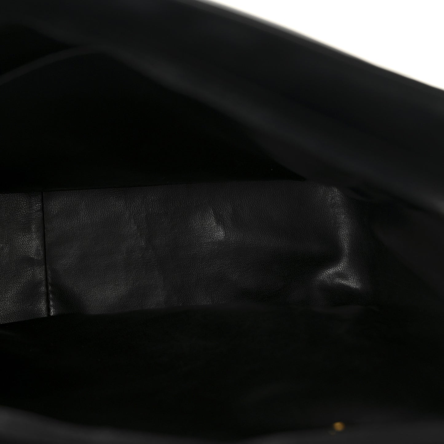 Lambskin Quilted Shopping Tote Black