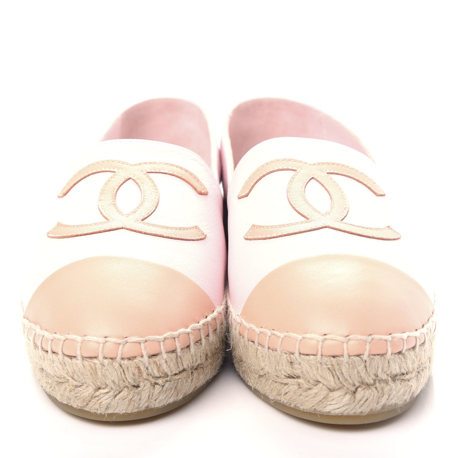 Chanel Lambskin CC Espadrilles 39 Light Pink 5 of 11