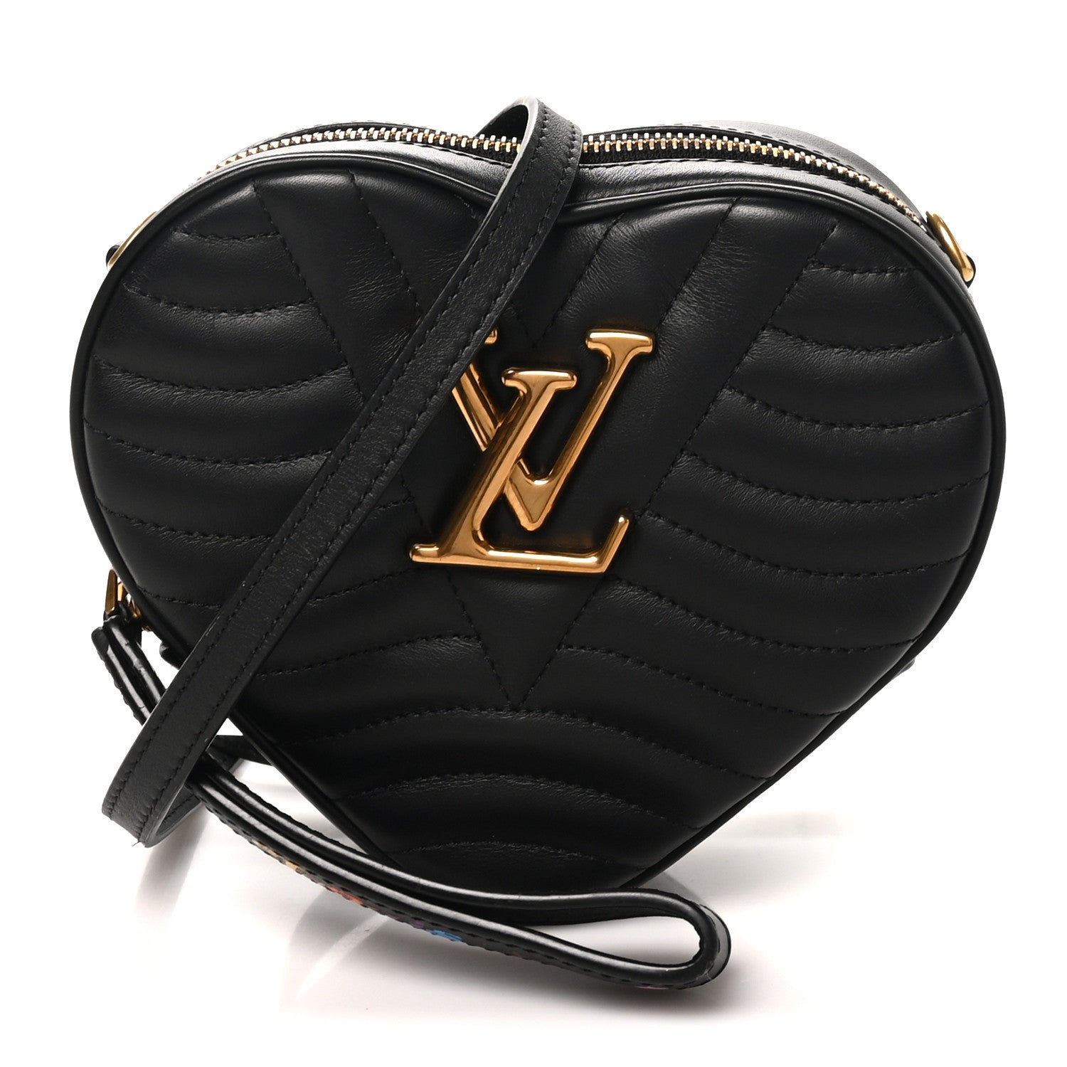 Louis Vuitton Calfskin New Wave Heart Bag Black 1 of 9