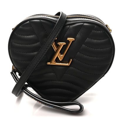 Louis Vuitton Calfskin New Wave Heart Bag Black 1 of 9