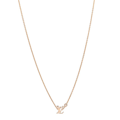 Louis Vuitton 18K Pink Gold Diamond Idylle Blossom LV Pendant Necklace 1 of 5