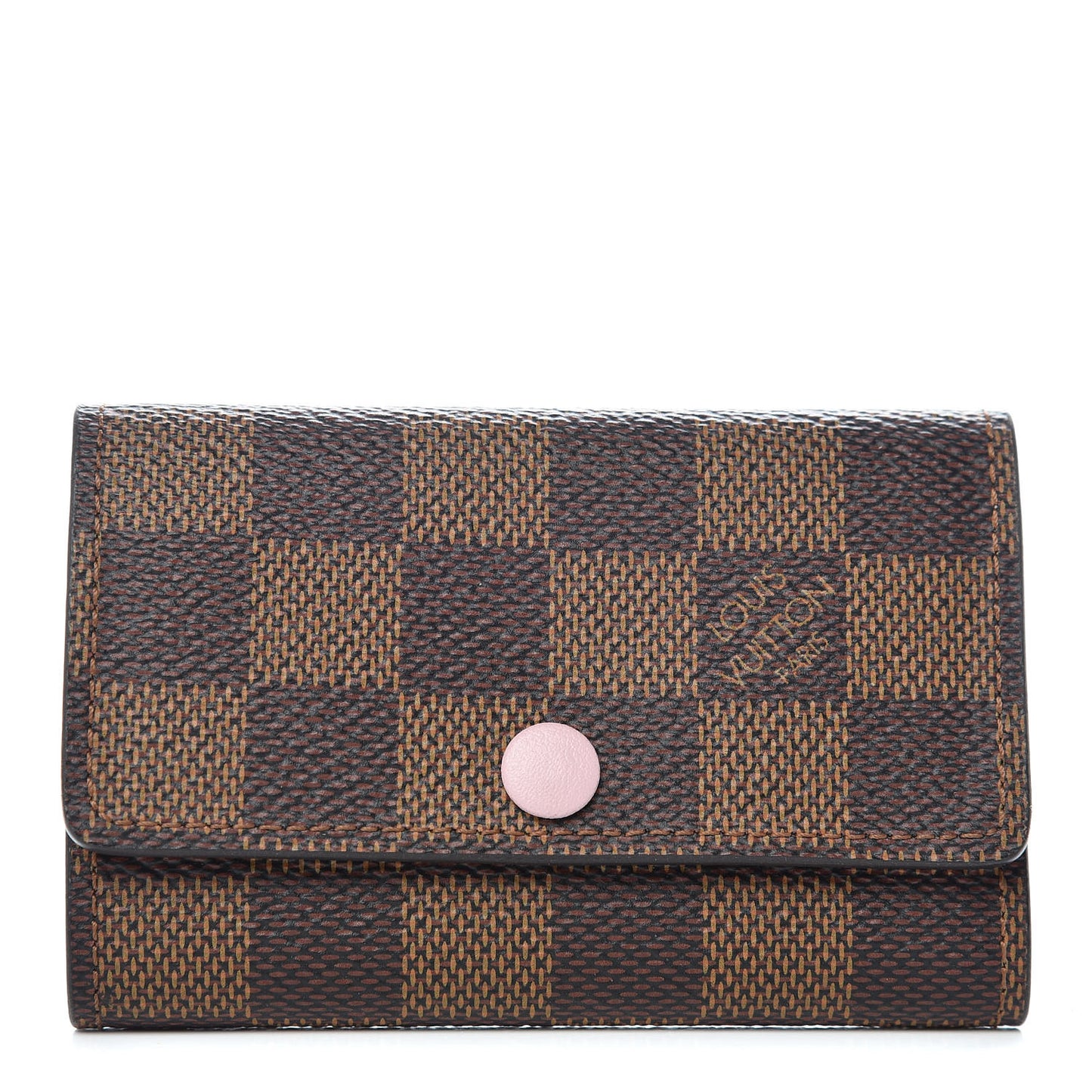 Damier Ebene Multicles 6 Key Holder Rose Ballerine