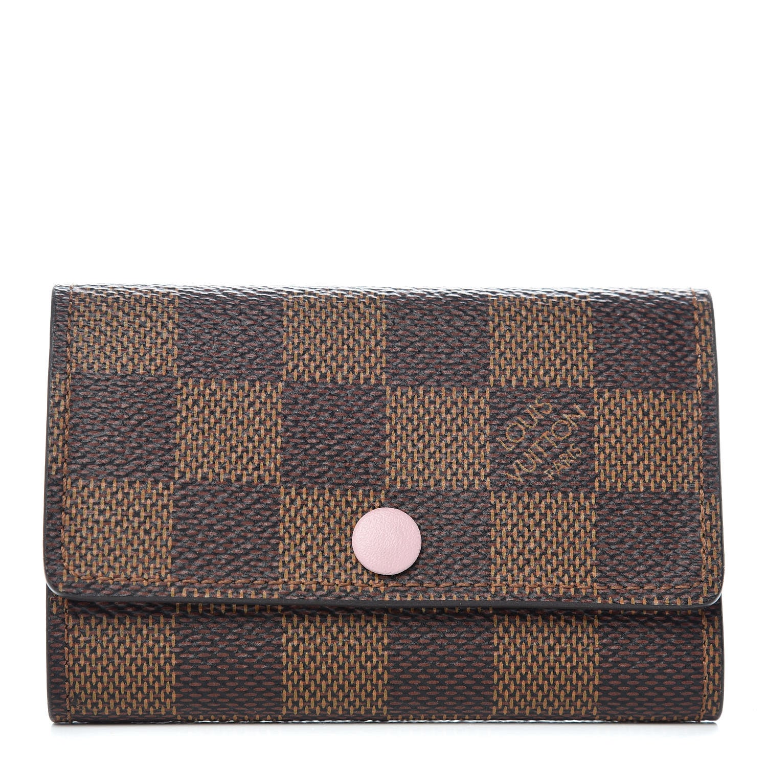 Louis Vuitton Damier Ebene Multicles 6 Key Holder Rose Ballerine 1 of 7