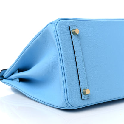 Hermes Epsom Birkin 30 Celeste 8 of 10