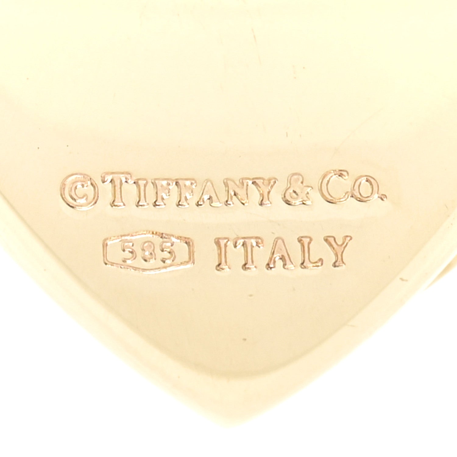 Tiffany 18K Yellow Gold Heart Locket Pendant Necklace 5 of 8