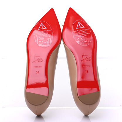 Christian Louboutin Nappa Solasofia Flats 38 Nude 5 of 7