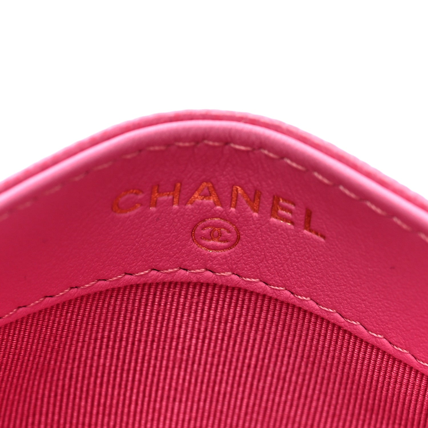 Chanel Caviar Quilted Card Holder Dark Pink 6 of 7