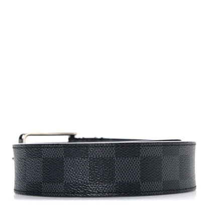 Louis Vuitton Damier Cobalt 35mm Pont Neuf Belt 2 of 7
