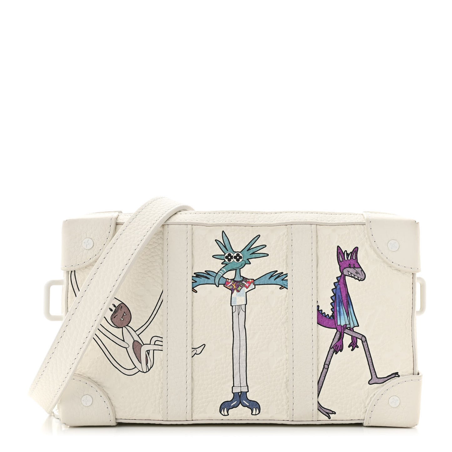 Taurillon Monogram LV Friends Soft Trunk Wallet White