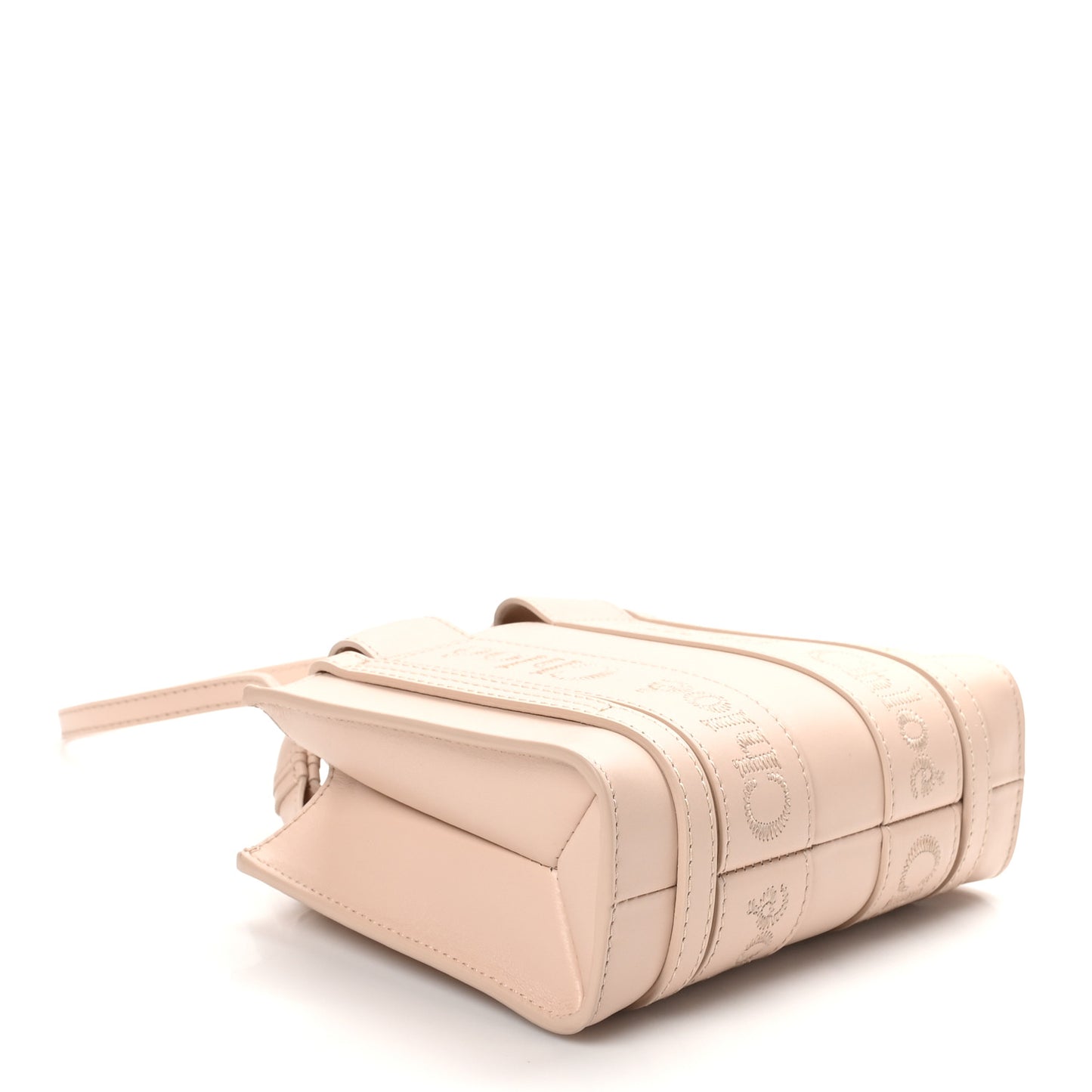 Calfskin Mini Woody Tote Cement Pink