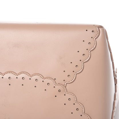 Alaia Calfskin Scalloped Trim Tote Blush 14 of 19