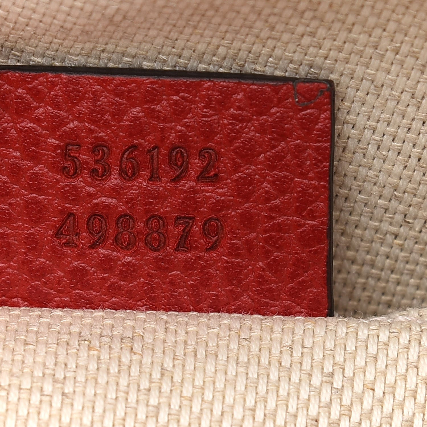 Gucci Pebbled Calfskin Soho Chain Backpack Hibiscus Red 7 of 9