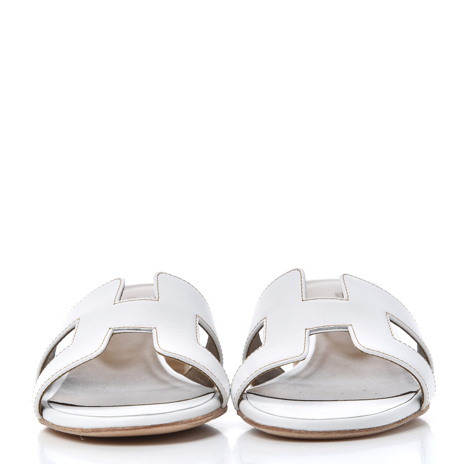Hermes Calfskin Oasis Sandals 36 White 782965 – FASHIONPHILE