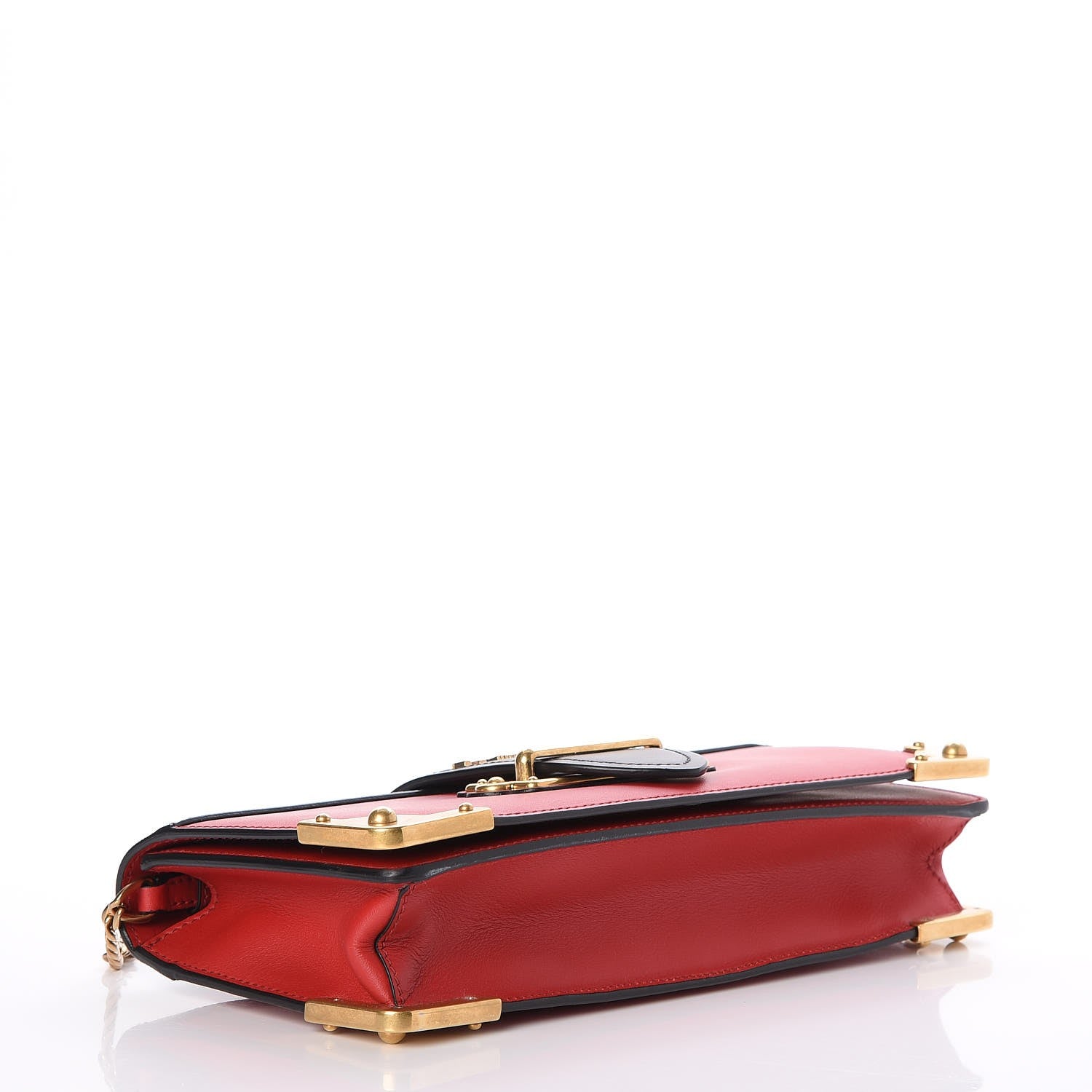 Prada City Calf Saffiano Cahier Pochette Fuoco Black 4 of 6