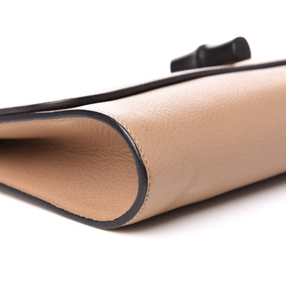 Gucci Pebbled Calfskin Bamboo Daily Clutch Camel 5 of 7