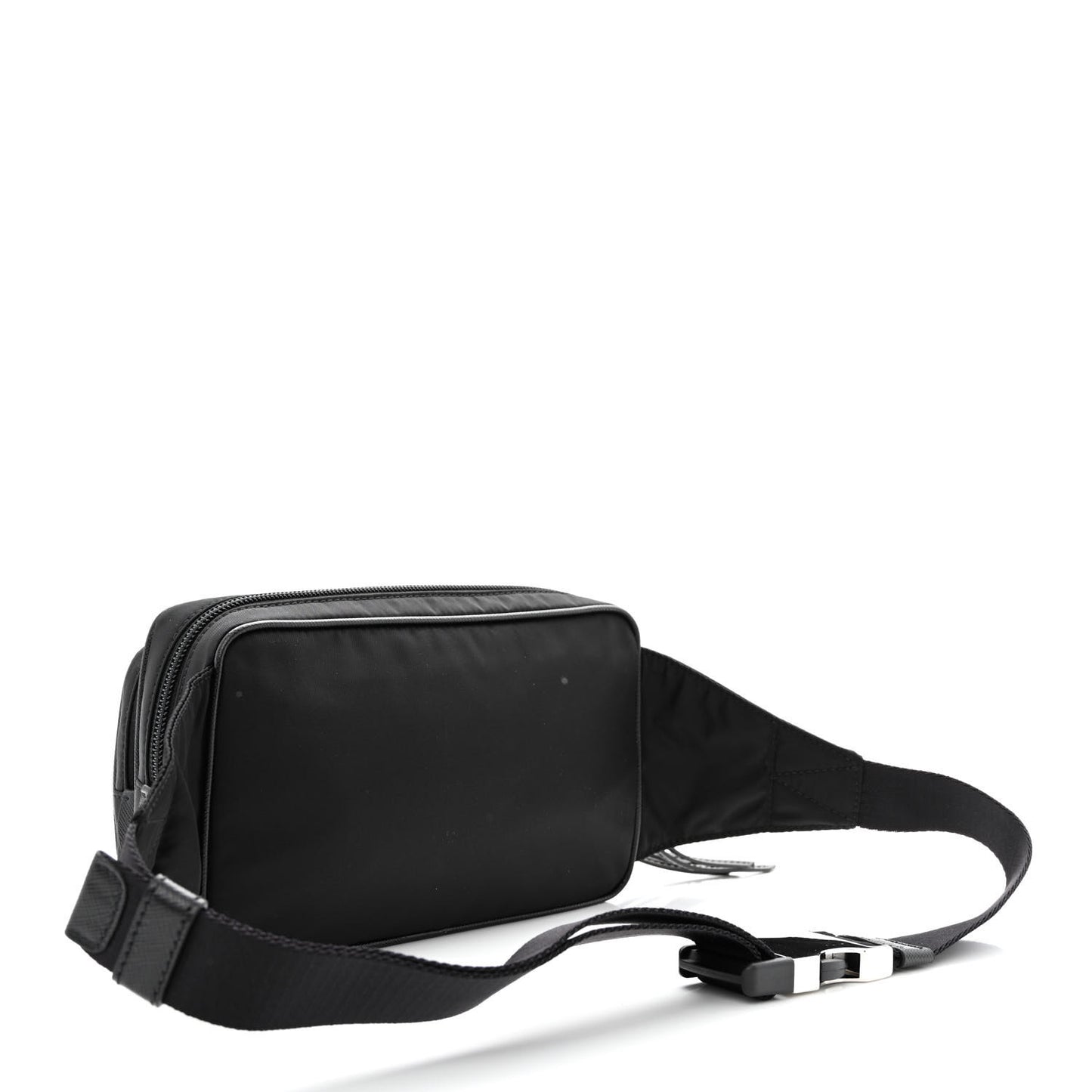 Re-Nylon Saffiano Belt Bag L Black