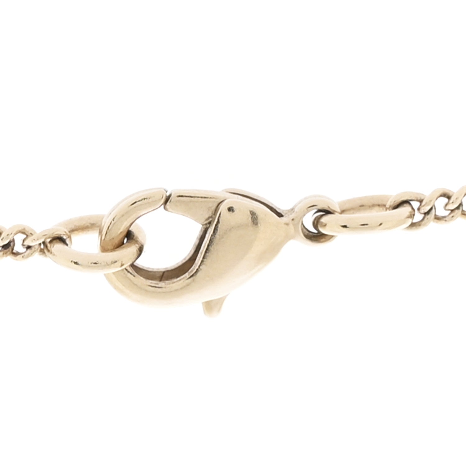 Chanel Baguette Crystal Quilted CC Pendant Necklace Gold 5 of 7