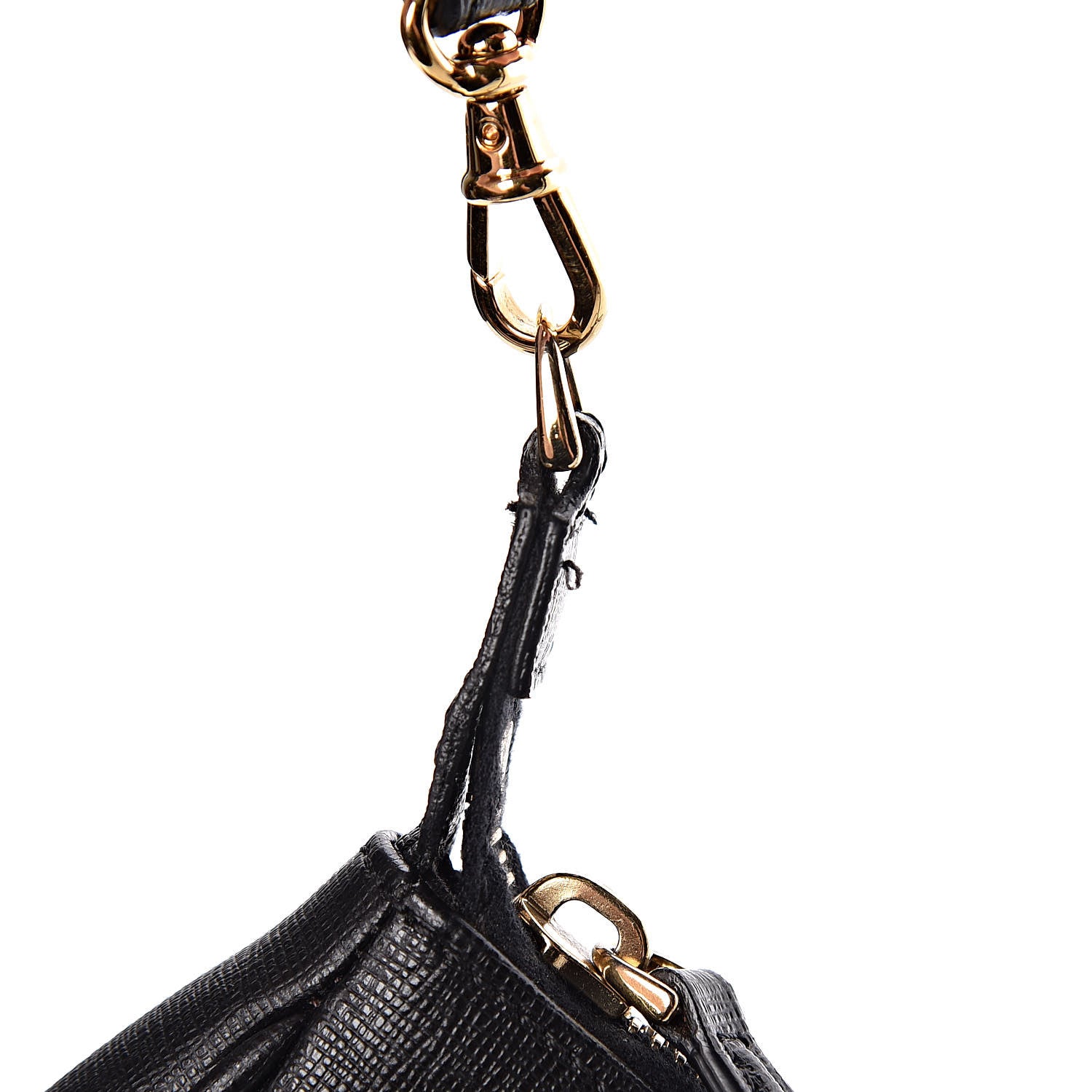 Fendi Vitello Elite Mini Pouch Crossbody Black 10 of 11