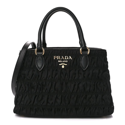 Prada Tessuto Nylon Gaufre Small Tote Black 1 of 11