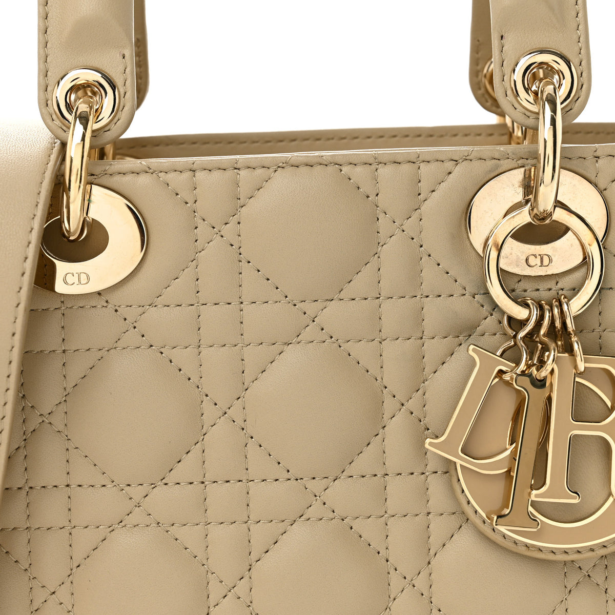 Lambskin Cannage Small My ABCDior Lady Dior Beige