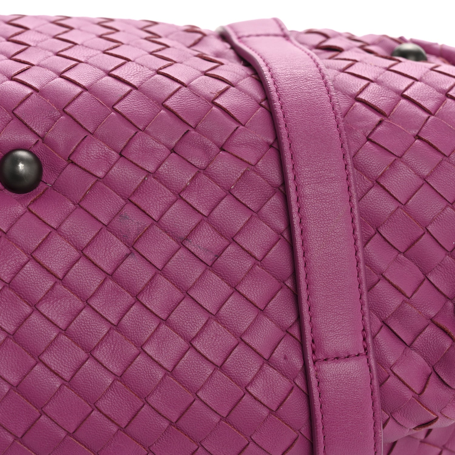 Bottega Veneta Nappa Intrecciato Montaigne Rings Satchel Ametiste 14 of 15
