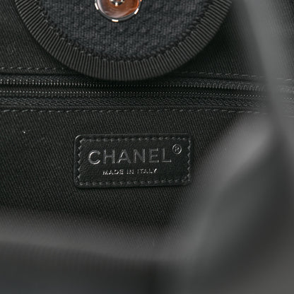 Chanel Mixed Fibers Medium Deauville Tote Black 7 of 11